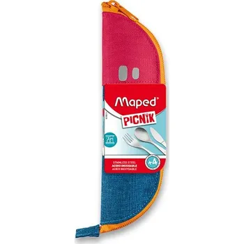 Příbor Pouzdro s příborem Maped Concept Kids - červené 3 ks