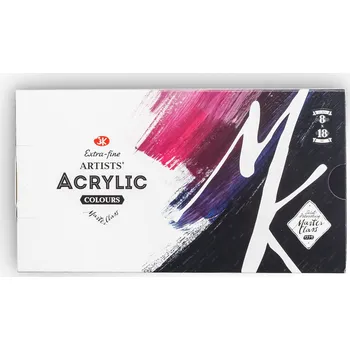 Speciální výtvarná barva Sada akrylových barev Nevskaya Palitra Master Class 8 x 18 ml