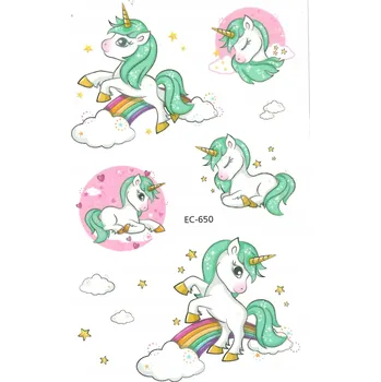 Odstranitelné tetování Smyvatelné tetování pro děti JEDNOROŽEC EC650