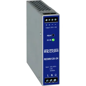spínaný zdroj RECOM REDIIN120-48 síťový zdroj na DIN lištu 48 V 2.50 A 120 W Počet výstupů:1 x Obsah 1 ks