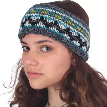Zimní čelenka Vlněná pletená čelenka Araceli Alpine
