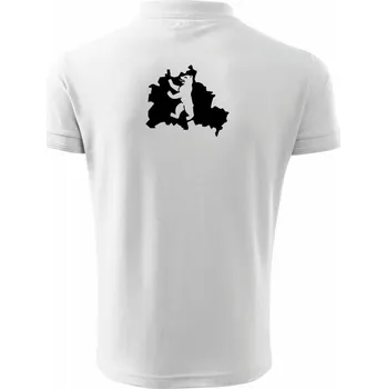 Pánská košile Berlín Erb - Polokošile pánská Pique Polo 203 - 4XL ( Bílá )