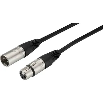 Stavebniny Monacor MECN-200/SW XLR kabel [1x XLR zástrčka - 1x XLR zásuvka] 2 m černá