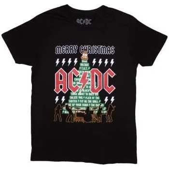 Merch AC/DC: Ac/dc Unisex T-shirt: Merry Christmas (large) L