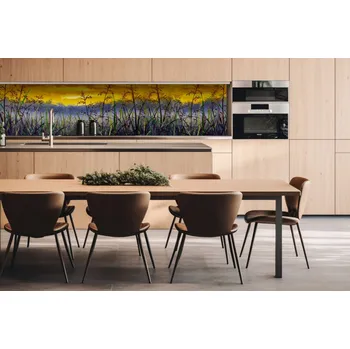 Obklad DIMEX | Dibond za kuchyňskou linku DBW-26060-210 | 260 x 60 cm | Denimová malba luční trávy + Dibond deska za kuchyňskou linku DIMEX v rozměru 260 x 60 cm, motiv Denimová malba luční trávy