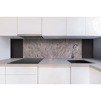 Stavebniny DIMEX | Dibond za kuchyňskou linku DBW-18060-267 | 180 x 60 cm | Rustikální tmavý štuk + Dibond deska za kuchyňskou linku DIMEX v rozměru 180 x 60 cm, motiv Rustikální tmavý štuk