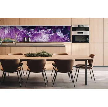 Obklad DIMEX | Dibond za kuchyňskou linku DBW-26060-065 | 260 x 60 cm | Ametyst + Dibond deska za kuchyňskou linku DIMEX v rozměru 260 x 60 cm, motiv Ametyst