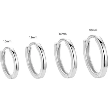 Náušnice Olivie Stříbrné 14mm KROUŽKY 7791 Ag 925; ≤1,4 g.