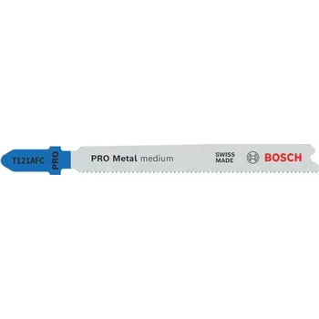 Pilový plátek Bosch Accessories 2608655106 List přímočaré pily NA kov T121AFC, 92&nbsp;mm, 5 ks.“; a „Tel.“ pilové listy NA Medium T121 5 k