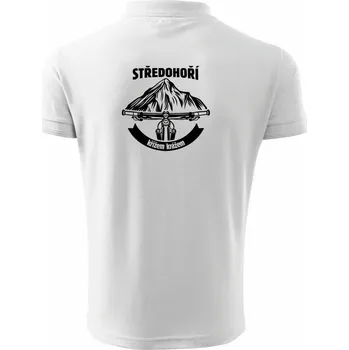 Pánská košile České středohoří křížem krážem - Polokošile pánská Pique Polo 203 - 3XL ( Bílá )