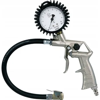 Příslušenství ke kompresoru ADLER Pistole na huštění pneumatik s manometrem 10bar (145 psi)