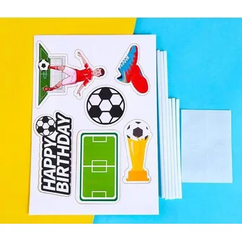 24 ks fotbalové dekorace na dort