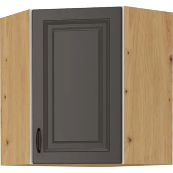 Stolarz-Lempert Kuchyňská skříňka Stilo GRAR - horní rohová 60x60 GN-72 1F (45°), grafit + Artisan