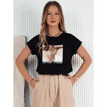 Dámské tričko s potiskem FALCI RY2397 Barva: Černá, Velikost: M/L