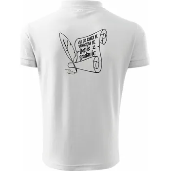 Pánská košile Dopis z Bradavic - Polokošile pánská Pique Polo 203 - 2XL ( Bílá )