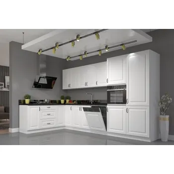 Kuchyňská linka Stolarz-Lempert Kuchyňská linka Stilo WHWH - Sestava 1, bílá + bílá