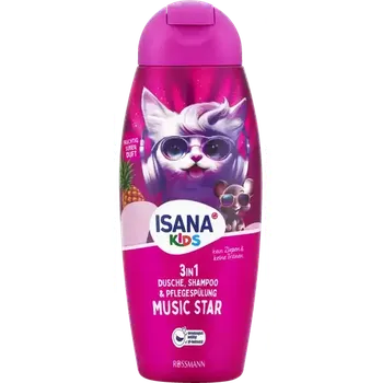 Dětský šampon Isana dětský sprchový gel Music Star 3v1 300 ml