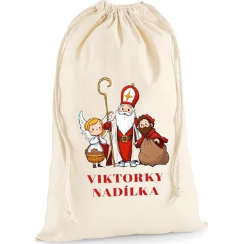 Školní sáček TRK Bavlněný pytlík - Nadílka Velikost: M