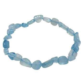 Náramek Náramek z akvamarínu – nepravidelné tvary, energie moře za zvýhodněnou cenu (drobnější, krásně modré)