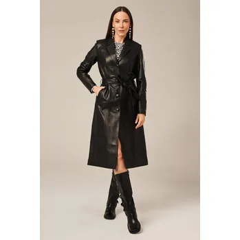 Dámský kabát Dámský vlněný kabát z alpaky s norkem (Indywidualny)