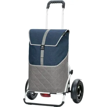 Taška na kolečkách Andersen Royal Shopper Plus Lasse modrá, nafukovací kolečka
