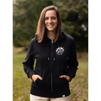 Dámská mikina Dámská rozepínací mikina V srdci - černá Černá L (běžné) - M (výrobce)