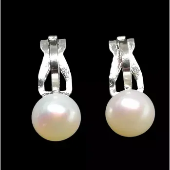 Náušnice Náušnice klipsy z říčních perel | Nadčasová elegance bez propíchnutí uší