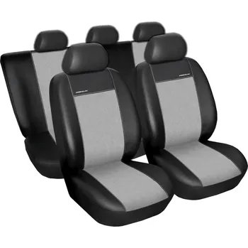 Potah sedadla Automega Autopotahy Seat Cordoba II SPORT, od r. 2002-2011, Eco kůže + alcantara šedé