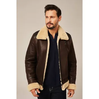 Pánský zimní kabát Pánský krátký zimní kožich (XL - 58)