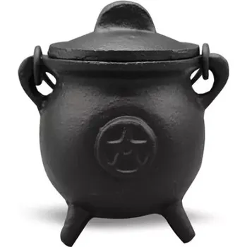 Rituální kotlík s pentagramem - 11 x 10 cm