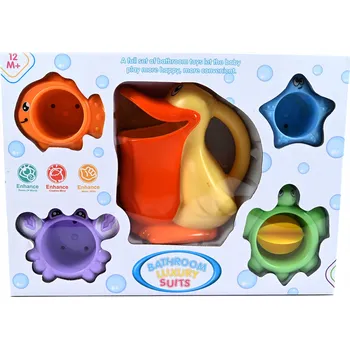 Hračky do vany Midex pelikán s formičkami 12m+