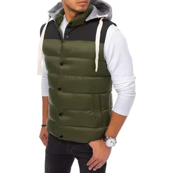 Pánská vesta Pánská vesta s kapucí TX3935 Barva: Zelená, Velikost: XL