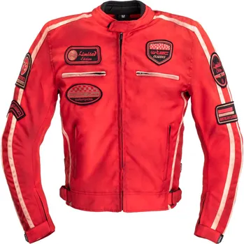 Moto bunda W-TEC Pánská textilní bunda Patriot Red červená - XXL