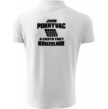 Pánská košile Pokrývač kouzelník - Polokošile pánská Pique Polo 203 - 4XL ( Bílá )