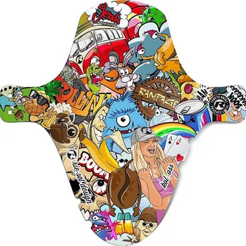 Blatník na kolo blatník Riesel Kol:oss - Stickerbomb Eyecatcher one size