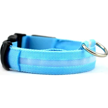 Obojek pro psa Svítící obojek - modrý Velikosti: M