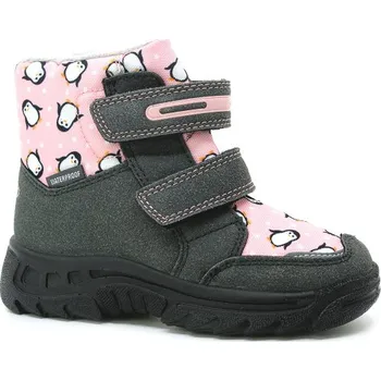 Dívčí zimní obuv BEFADO 615001 růžové/tučňák, dětská zimní obuv vel.25