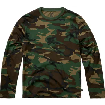 Pánské tričko Pánské triko Premium Longsleeve Shirt, Brandit, woodland, S