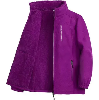 Dámské šaty Dámská větrovka se měkkou podšívkou Barva: Fialová, Velikost: L