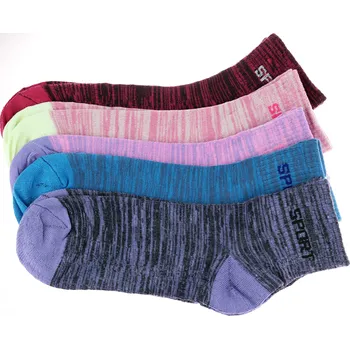 Dámské ponožky ELLASUN Dámské bambusové ponožky SPORTS melír 3 páry Velikost: 35- 38