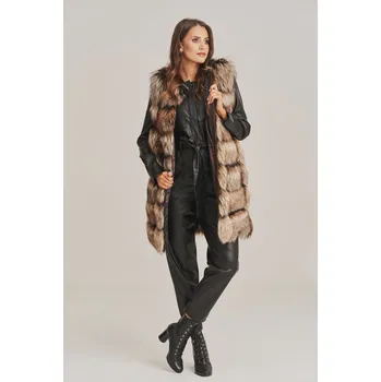 Dámská vesta Kožešinová vesta z pravé liščí kožešiny (L - 40)