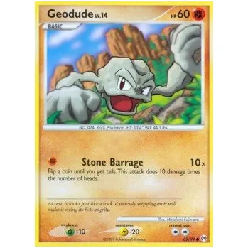 Sběratelská karetní hra Pokémon AR 065/099 Geodude Lv.14 - Arceus Stav: Excellent, Verze: NORMAL