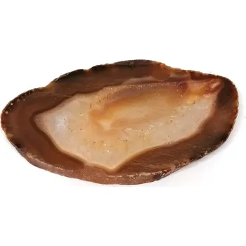 Achátový plátek hnědý 7,5 cm