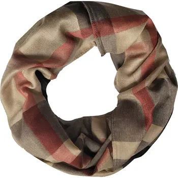 Šála Tunelová šála DT-036B hnědá kostka | COOLTOVKA.CZ