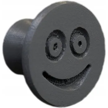 Nábytkové kování Nábytková úchytka ohebná, emotikon usměv, grafitová