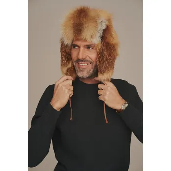 Čepice Pánská kožešinová čepice - Ušanka (L - 40)