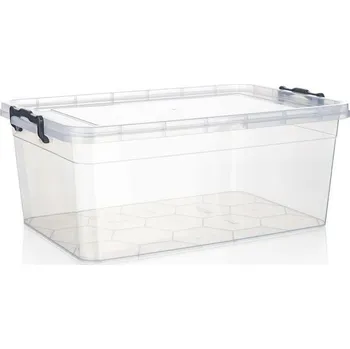 Úložný box Brilanz Box univerzální Gema, 20 l, čirá