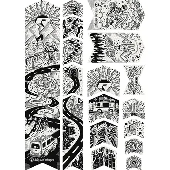 Horské kolo fólie Riesel Frame Tape 3000 - Vanlife one size