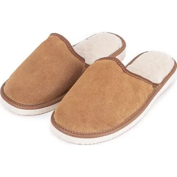 Dámské pantofle Vlnka Dámské kožené pantofle s Merino vlnou velikost obuv dospělí 41