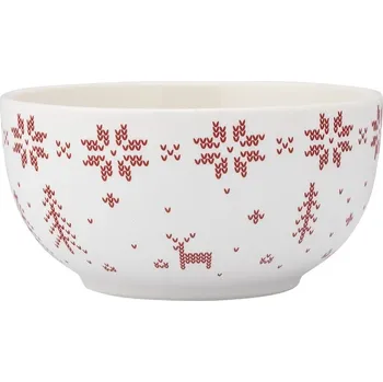 Altom Porcelánová miska Grenlandia 13 cm, 600 ml, červená